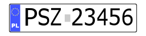 Number plate rural district